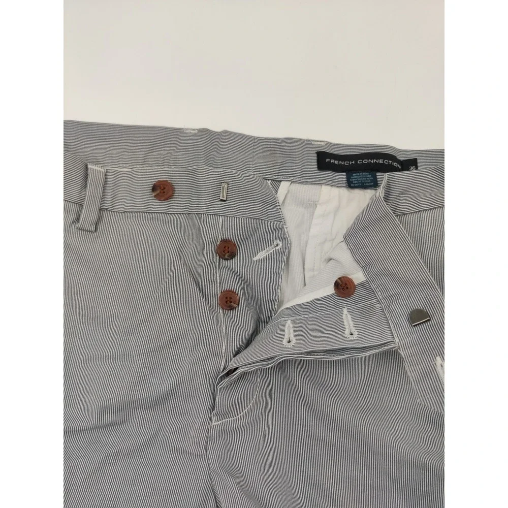 French Connection Men's Striped Tailored Shorts Size 36 Casual‎ Business